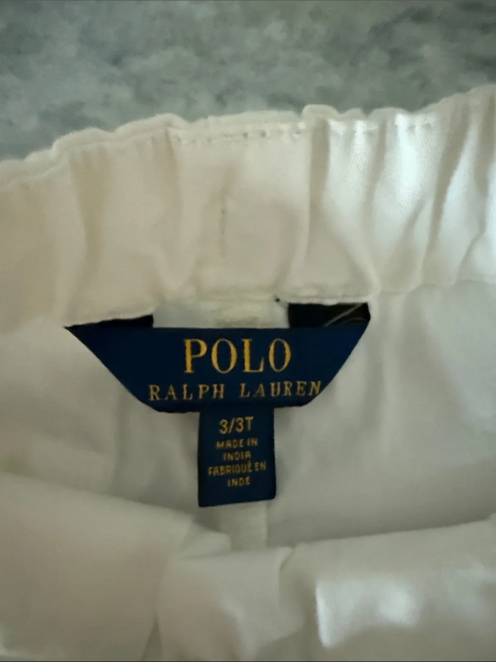 Polo Little Boys by Ralph Lauren White Drawstring Cotton Shorts